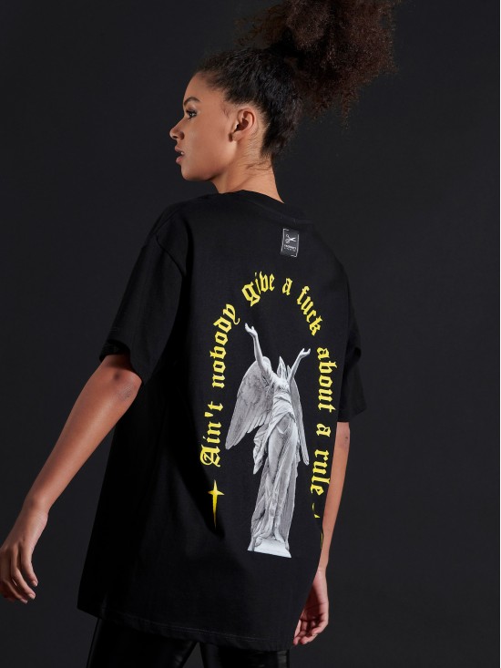 ANGEL BLACK BOX T-SHIRT T-shirts & Μπλουζάκια Γυναικεία