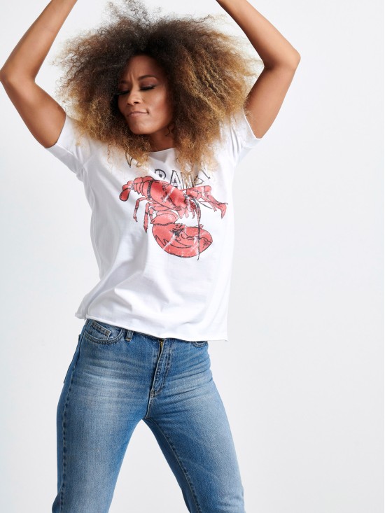 VAGRANCY LOBSTER T-shirt T-shirts & Μπλουζάκια Γυναικεία