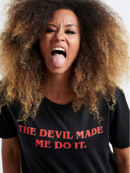 DEVIL T-shirt T-shirts & Μπλουζάκια Γυναικεία