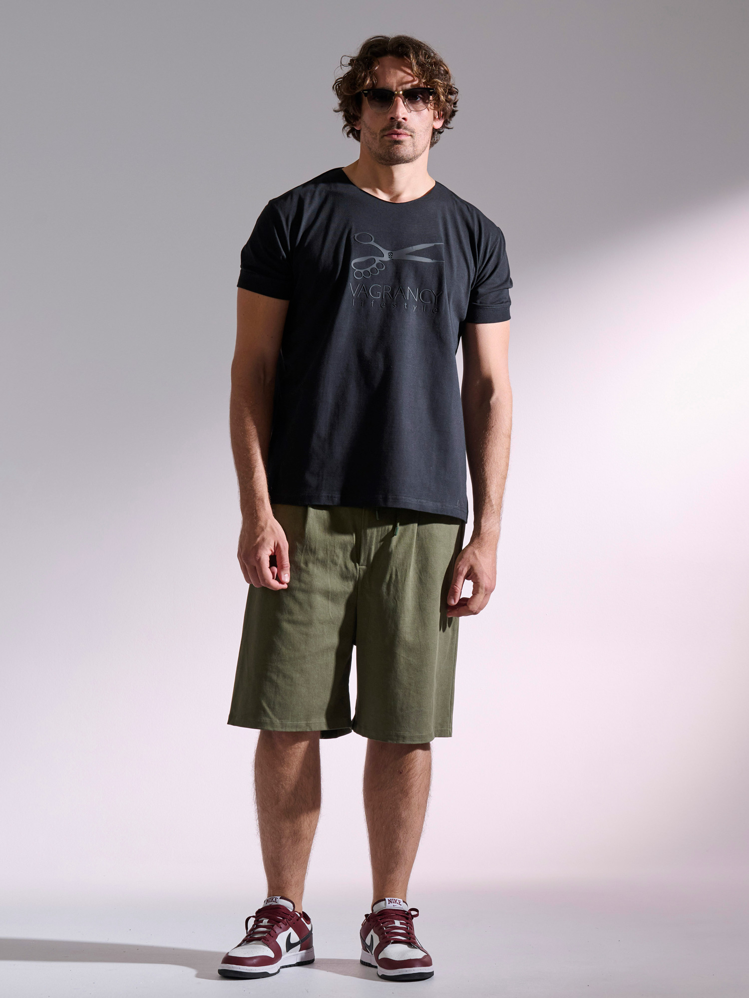 Long olive shorts 4999
